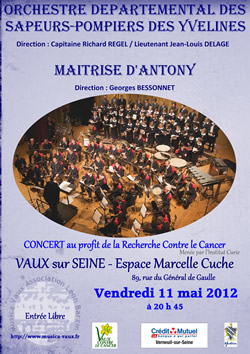 affiche Concer Vaux 11 mai 2012